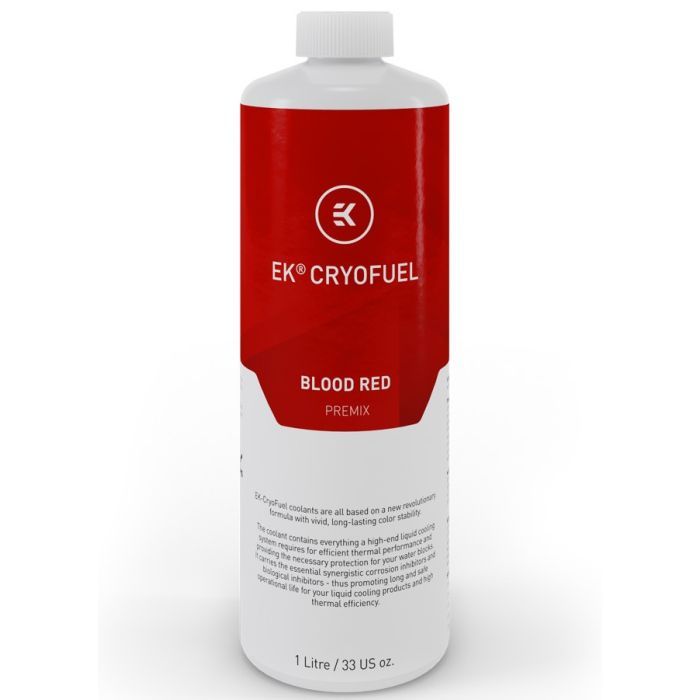 Охлаждающая жидкость Ekwb EK-CryoFuel Blood Red (Premix 1000mL) Фото