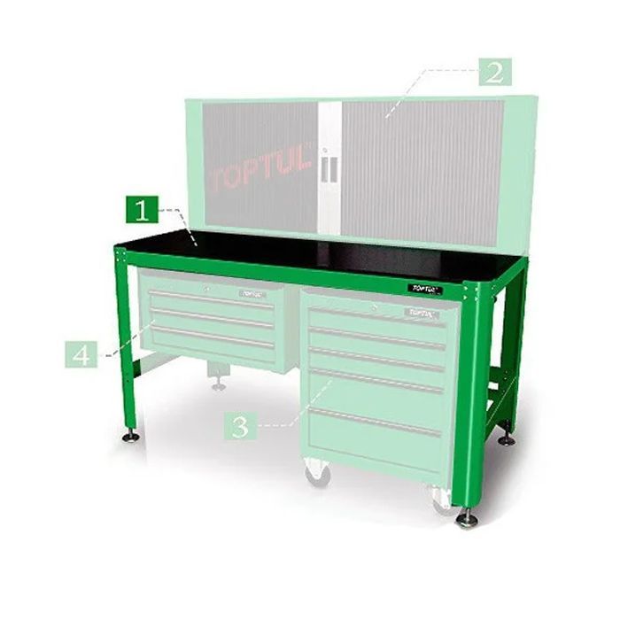 Верстак Toptul слюсарний 1560*710*827 мм Фото