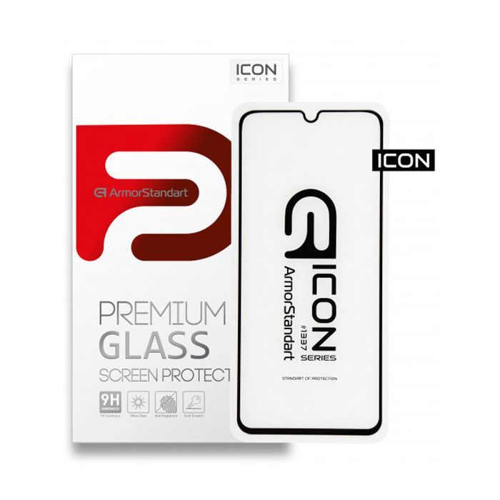 Стекло защитное Armorstandart Icon Huawei Y6p Black Фото