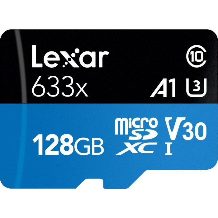 Карта памяти Lexar 128GB microSDXC class 10 UHS-I 633x Фото