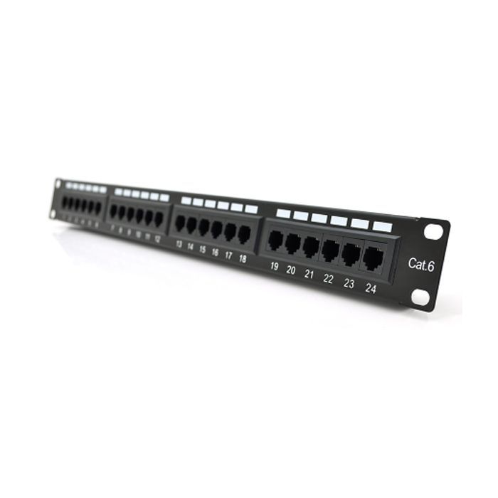 Патч-панель PiPo 19" 24хRJ-45 UTP 1U cat.6 Фото