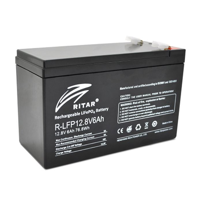 Батарея LiFePo4 Ritar R-LFP 12.8V 6Ah Фото