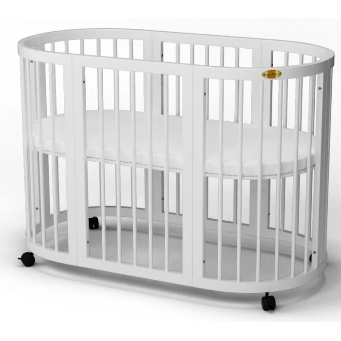 Кроватка Ingvart SMART BED OVAL белый Фото