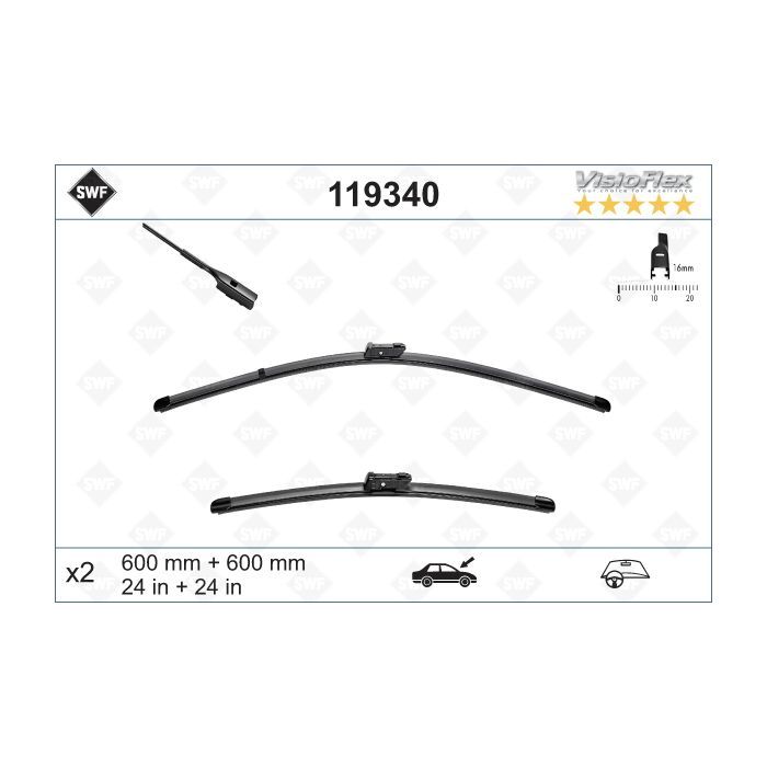 Щетка стеклоочистителя SWF 119340 Фото