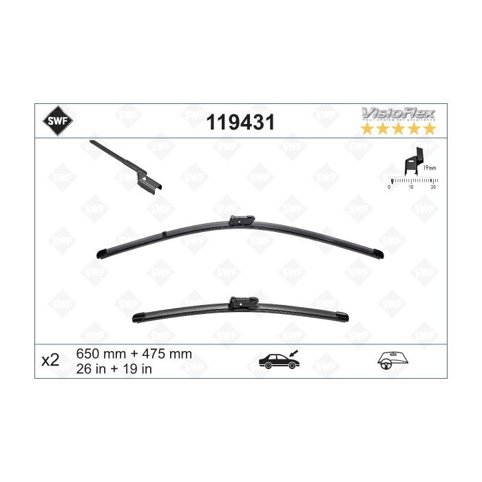 Щетка стеклоочистителя SWF 119431 Фото