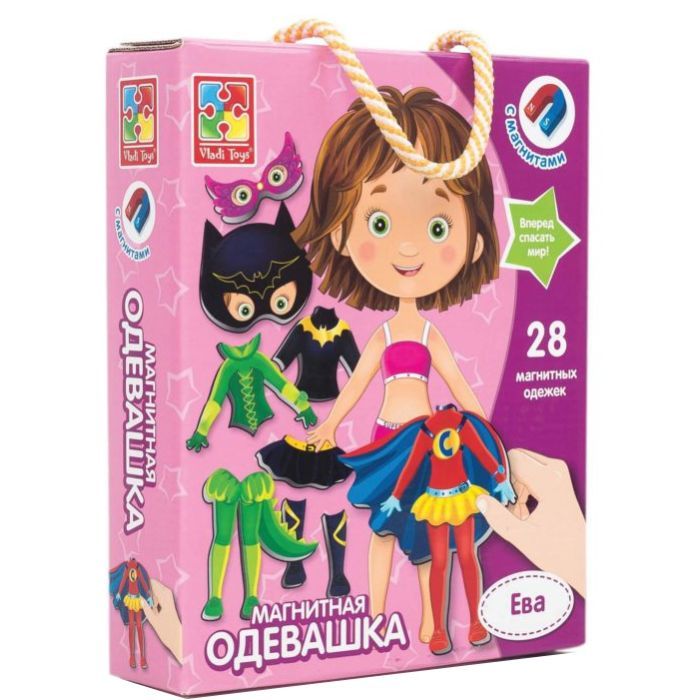 Развивающая игрушка Vladi Toys Магнітна одевалка Єва, рос. Фото