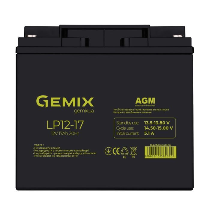 Батарея к ИБП Gemix LP 12В 17Ач Фото