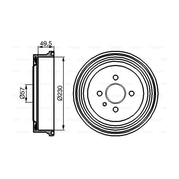 Тормозной барабан Bosch 0 986 477 100 Фото