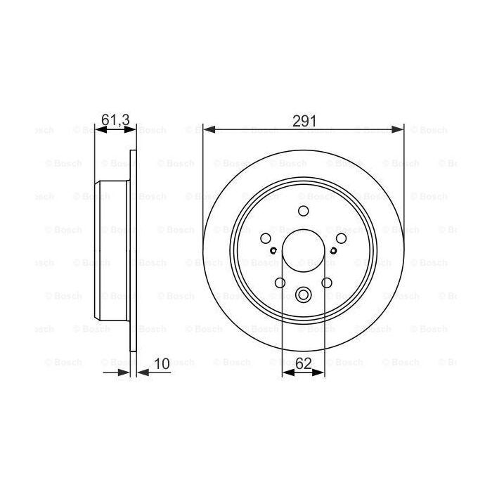 Тормозной диск Bosch 0 986 479 657 Фото