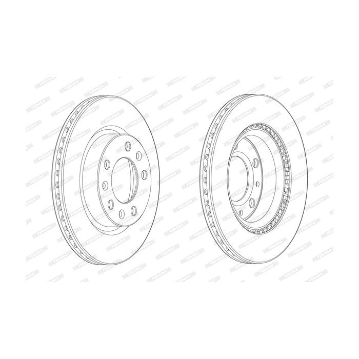 Тормозной диск FERODO DDF2413C Фото