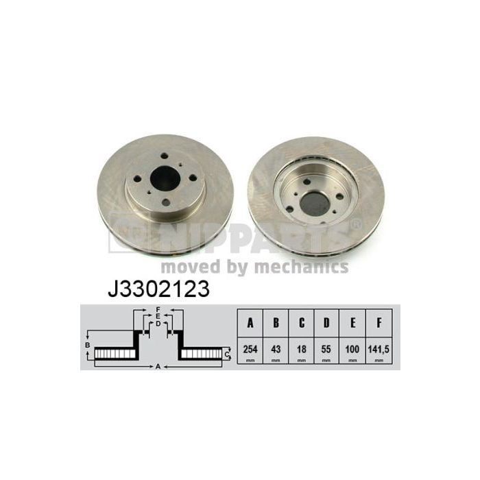 Тормозной диск Nipparts J3302123 Фото