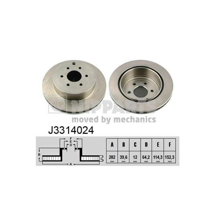 Тормозной диск Nipparts J3314024 Фото