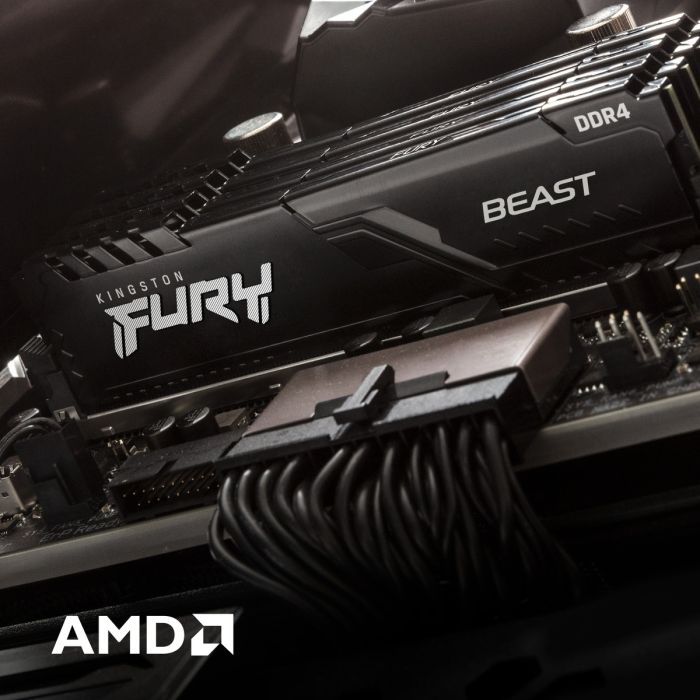Модуль памяти для компьютера Kingston Fury (ex.HyperX) DDR4 8GB 3200 MHz Fury Beast Black Фото 10