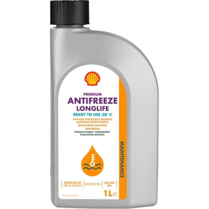 Антифриз Shell Premium LL 1л (готовий G12+ черв.) Фото
