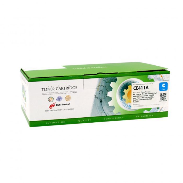 Картридж Static Control HP CLJP CE411A (305A) 2.6k cyan Фото