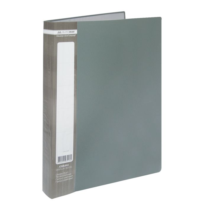 Папка с файлами Buromax Jobmax 10 sheets A4, gray Фото