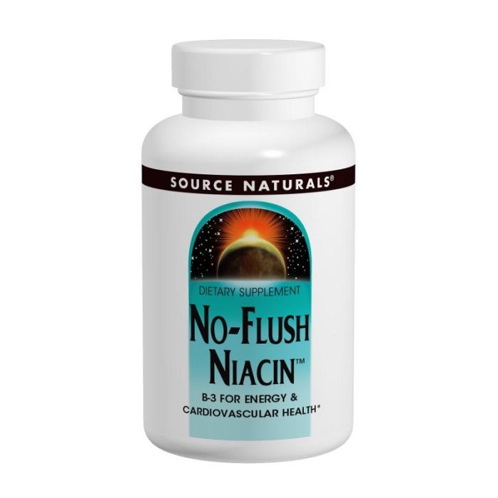Витамин Source Naturals Ніацин (В3) 500мг, 60 таблеток Фото