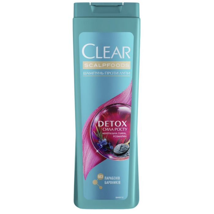 Шампунь Clear Детокс Сила роста Против перхоти 400 мл Фото