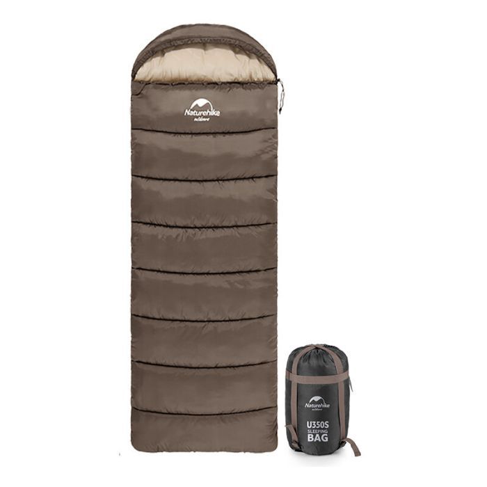 Спальный мешок Naturehike U350 NH20MSD07 Hollow Cotton Left Brown Фото