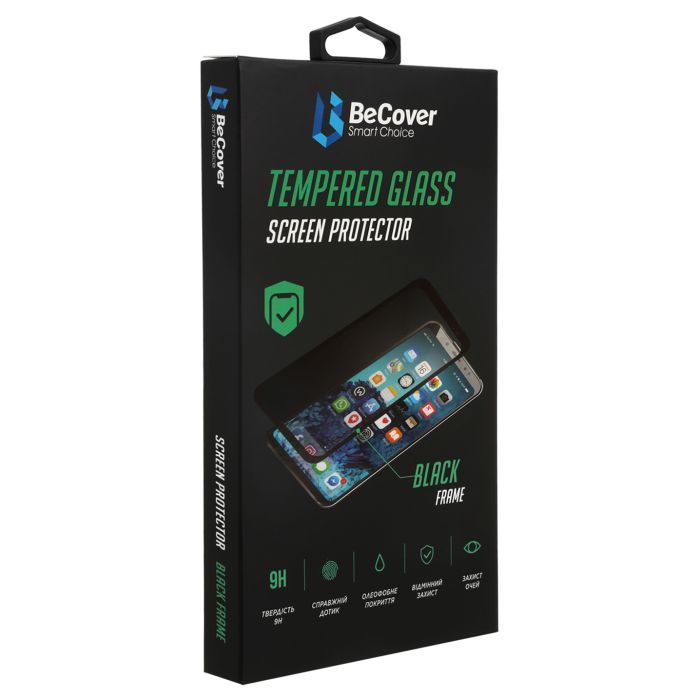 Стекло защитное BeCover Realme C25Y Black Фото