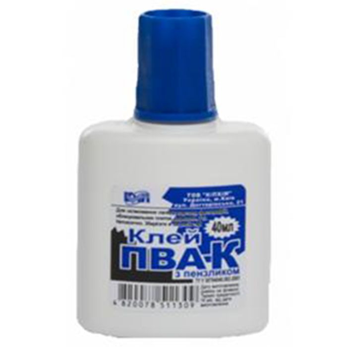 Клей КіП ПВА-К 40 мл с кисточкой Фото