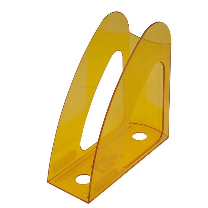 Лоток для бумаг Арника вертикальный РАДУГА, лимонный Фото