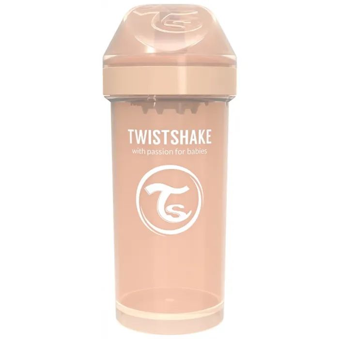 Поильник-непроливайка Twistshake 360 мл 78283 бежевая Фото