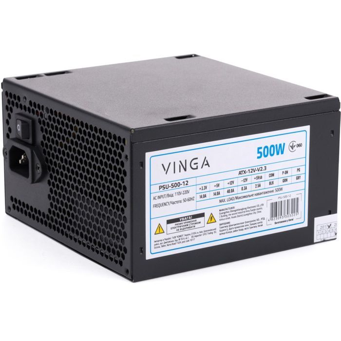 Блок питания Vinga 500W ОЕМ Фото