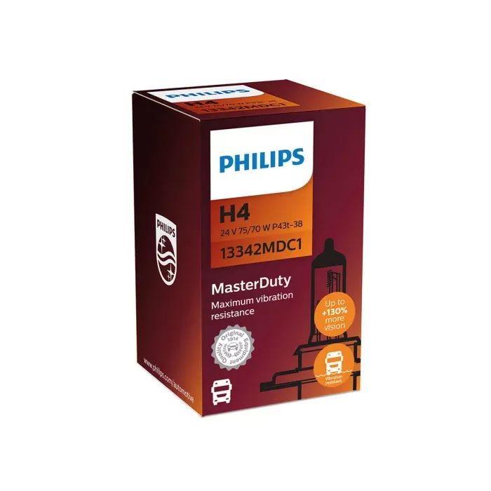 Автолампа Philips 13342MDC1 H4 24V 75/70W MasterDuty Фото