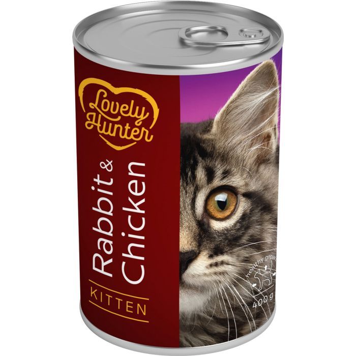 Консервы для кошек Lovely Hunter Kitten Rabbit&Chicken 400 г Фото