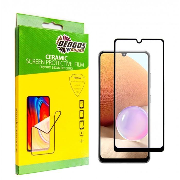 Стекло защитное Dengos Ceramic Film Samsung Galaxy A33 (black) Фото
