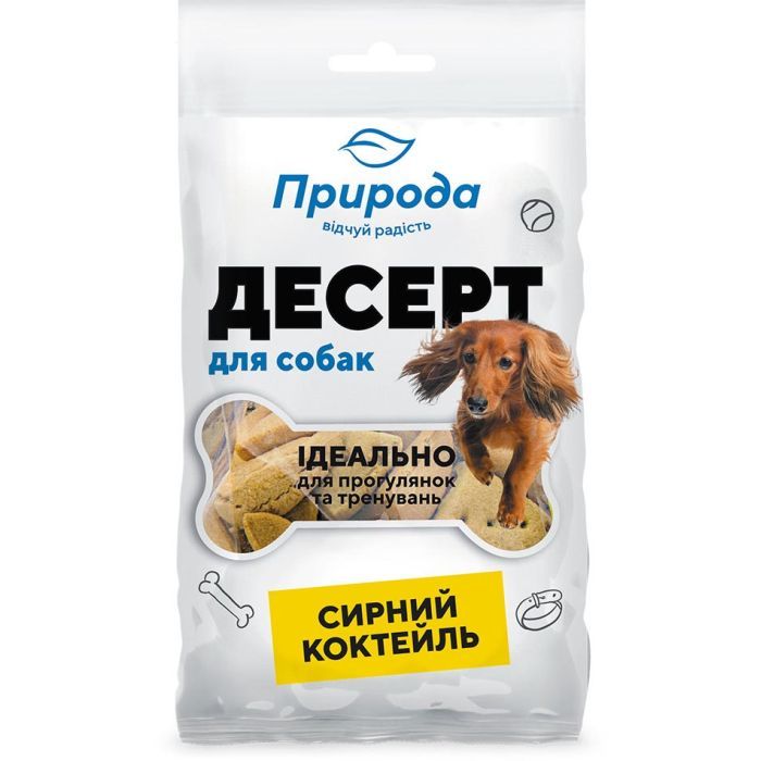 Лакомство для собак Природа Сырный коктейль 100 г Фото