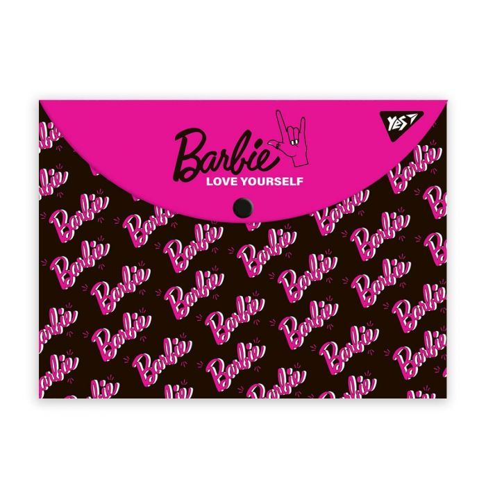 Папка - конверт Yes на кнопці А4 Barbie Фото