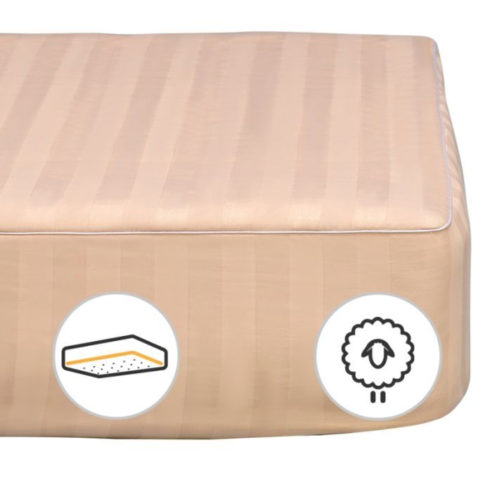 Наматрасник MirSon Carmela Woollen 441 70х140 см Фото