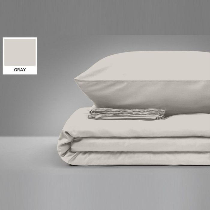 Постельное белье MirSon Бязь Premium Light Gray 200х220 Фото