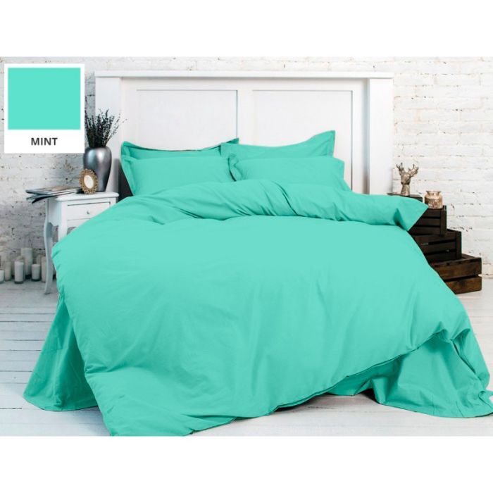 Постельное белье MirSon Бязь Premium Mint 160х220 Фото