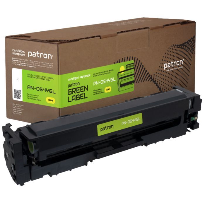Картридж Patron Canon 054 Green Label, yellow Фото