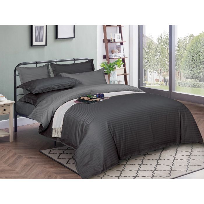 Постельное белье MirSon Satin Stripe 30-0012+ 30-0011Wandy 160х220 Сімейни Фото