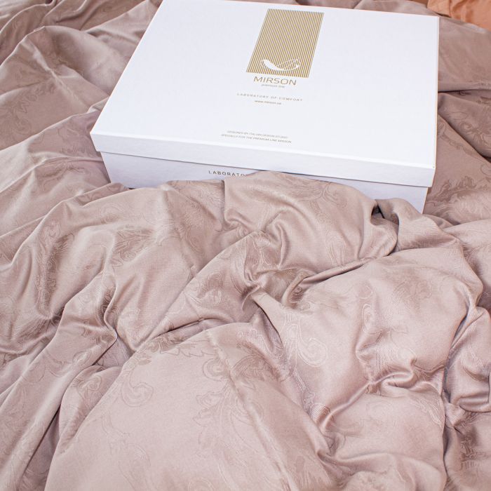 Постельное белье MirSon Satin Жаккард Golden wheat 143х210х2 Фото