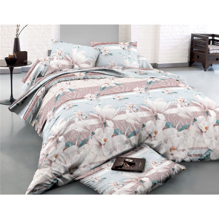 Постельное белье MirSon Сатин 22-1284 Spring flowering Евро Фото