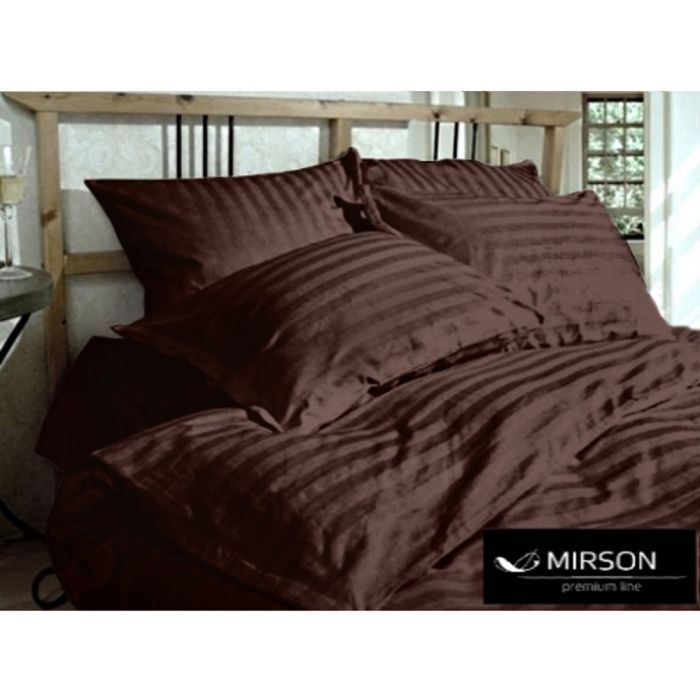 Постельное белье MirSon Сатин Premium-страйп Lorenzo 160х220 Фото