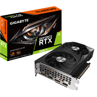 Видеокарта GIGABYTE GeForce RTX3060Ti 8Gb WINDFORCE OC Фото