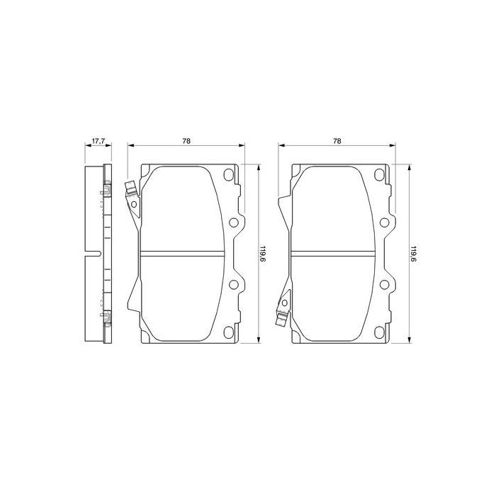 Тормозные колодки Bosch 0 986 424 640 Фото