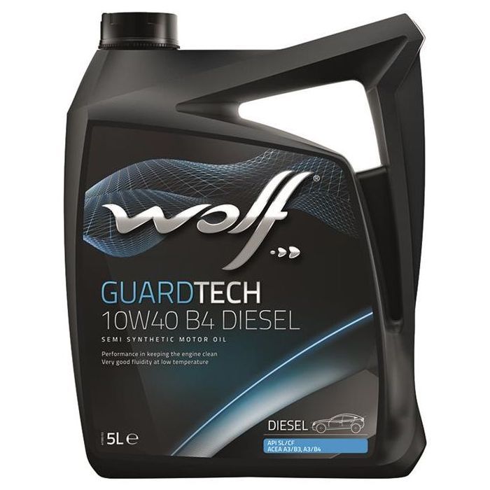 Моторное масло Wolf GUARDTECH 10W40 B4 DIESEL 5л Фото
