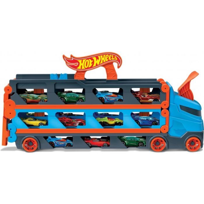 Игровой набор Hot Wheels Вантажівка-транспортер "Суперперегони" Фото 1
