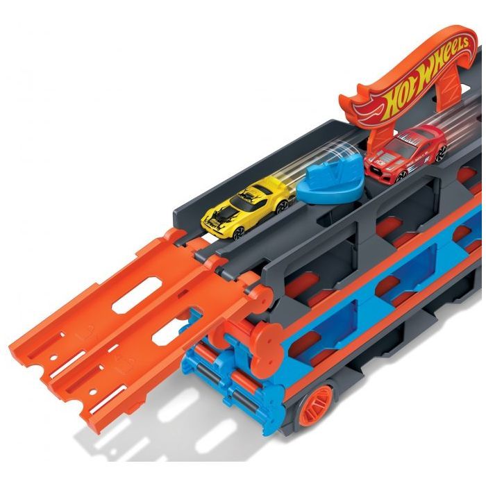 Игровой набор Hot Wheels Вантажівка-транспортер "Суперперегони" Фото 5