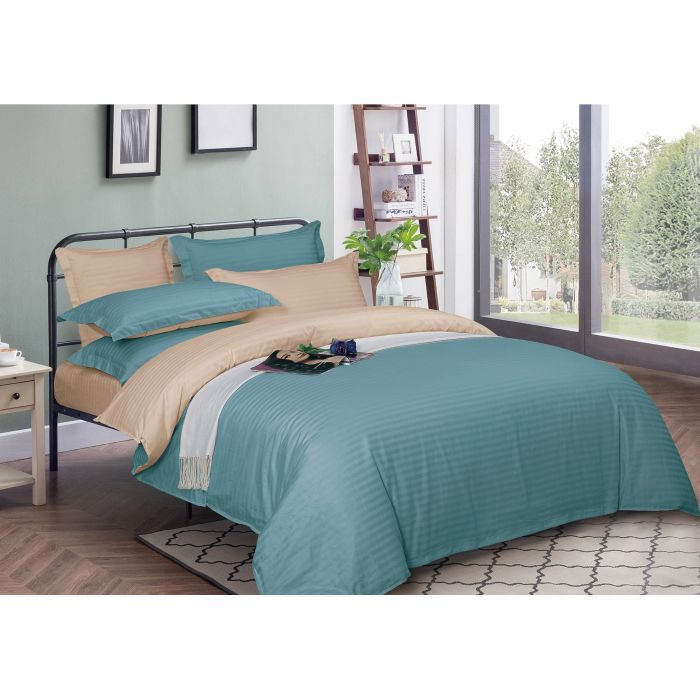 Пододеяльник MirSon Satin Stripe 30-0015 + 30-0004 Gavenia 200х220 см Фото