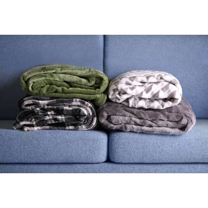 Плед Ardesto Flannel клітинка сіра, 200х220 см Фото 9