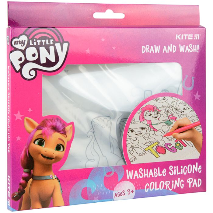 Подкладка настольная Kite силіконова розмальовка My Little Pony, 30х40см Фото