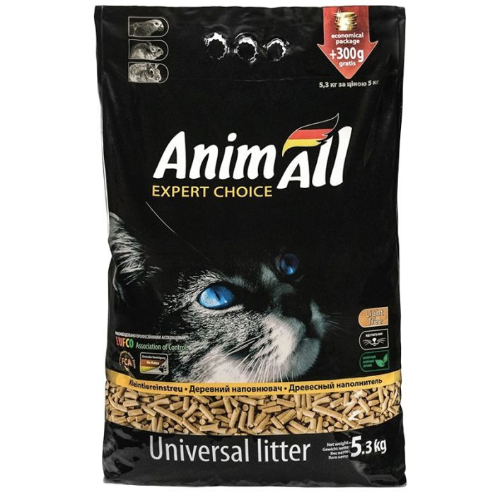 Наполнитель для туалета AnimAll Деревний 5.3 кг Фото